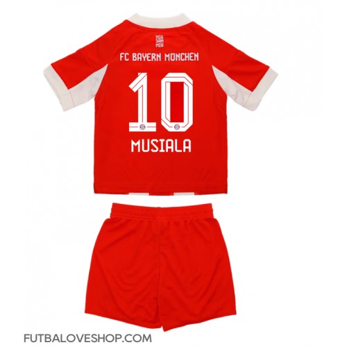 Dres Bayern Munich Jamal Musiala #10 Domáci pre deti 2025-26 Krátky Rukáv (+ trenírky)
